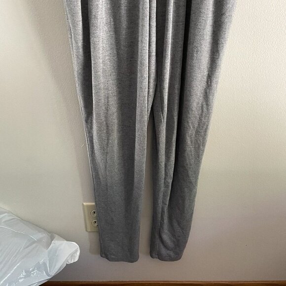 Sen Revolve Wmn 1/S Gray Jersey Knit Sleeveless Surplice Skinny Estonia Jumpsuit - Picture 2 of 11